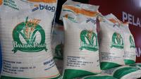 Bansos beras yang didistribusikan oleh Perum Bulog di seluruh Indonesia pada periode Juni dan Juli Tahun 2025. (Dok Bulog)