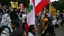 Sementara sekitar 2.000 orang terluka akibat serangan Israel di Lebanon. (Mandel NGAN/AFP)
