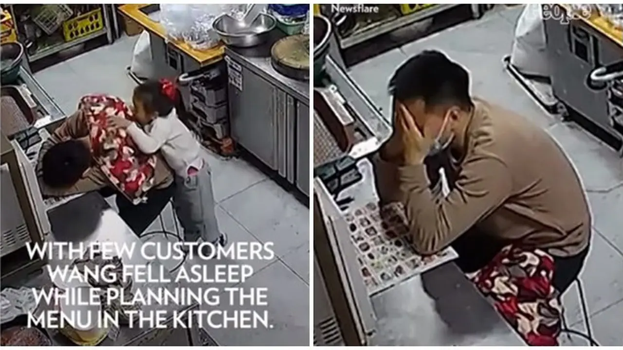 Ketiduran di Dapur saat Kerja, Tangis Pria Ini Pecah Tahu Anaknya Berikan Selimut