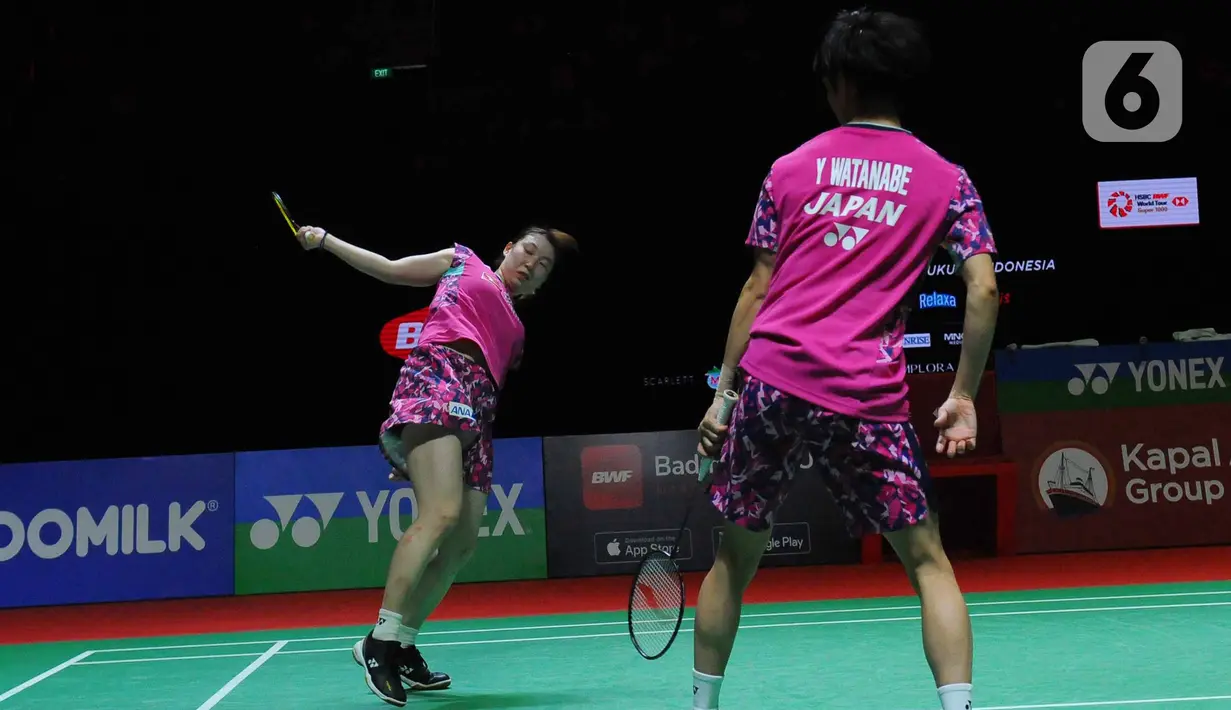 Watanabe/Higashino berhasil melaju ke putaran Final Indonesia Open 2023. (merdeka.com/Imam Buhori)