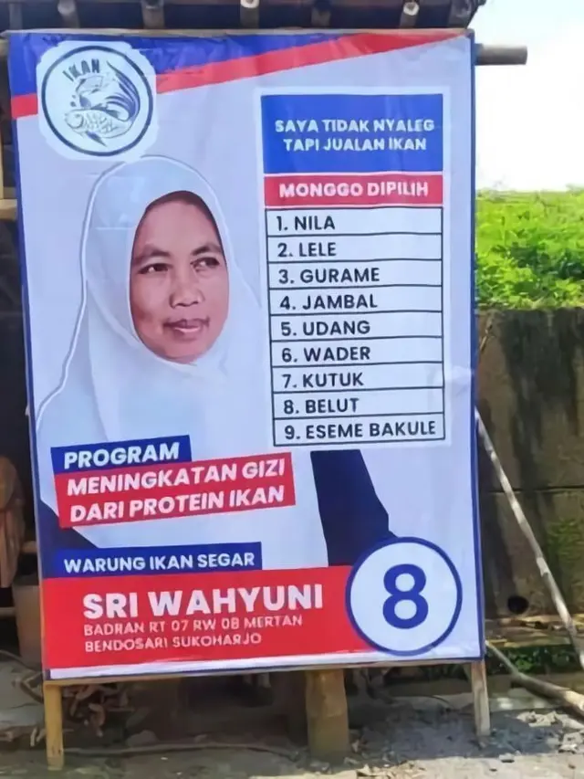 6 Spanduk Orang Biasa Ini Mirip Baliho Caleg, Bikin Ketawa Ngakak