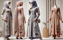 Gaya Anggun Maksimal! Ini 5 Model Gamis Kombinasi Terbaru yang Wajib Kamu Lirik