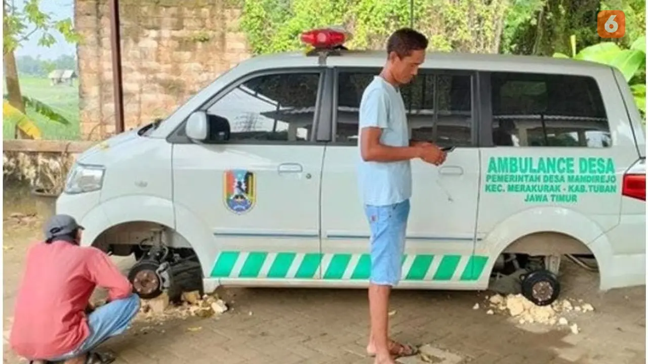 Ban mobil Ambulans Desa Mandirejo dicuri (Liputan6.com/Istimewa)