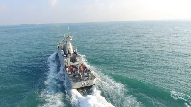 Kapal Cepat Rudal 60 meter KRI Kerambit (627) produksi PT PAL Indonesia.