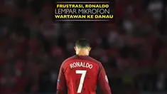Cristiano Ronaldo membuang mikrofon wartawan sebuah media olahraga Portugal ke sebuah danau.
