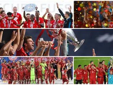 Bayern Munchen sukses mewujudkan misi meraih quintuple alias lima gelar tahun ini dengan yang terbaru menjuarai Piala Super Jerman 2020.