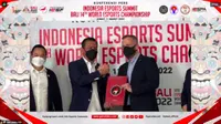 Konferensi Pers PBESI & International Esports Federation (IESF) Menuju IESF World Championship 2022, Bali, Indonesia, Jumat (11/3/2022)