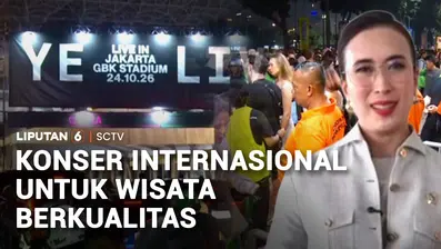 Konser musisi asal Amerika Serikat, YE atau Kanye West di Stadion Utama Gelora Bung Karno, Jakarta, akhir pekan lalu, turut mendatangkan puluhan ribu wisatawan mancanegara. Kementerian Pariwisata menilai aktivitas para wisatawan selama berada di Jaka...