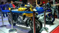 Yamaha R1 60th Anniversary Edition terjual di IIMS 2017 (Foto: Rio/Liputan6).