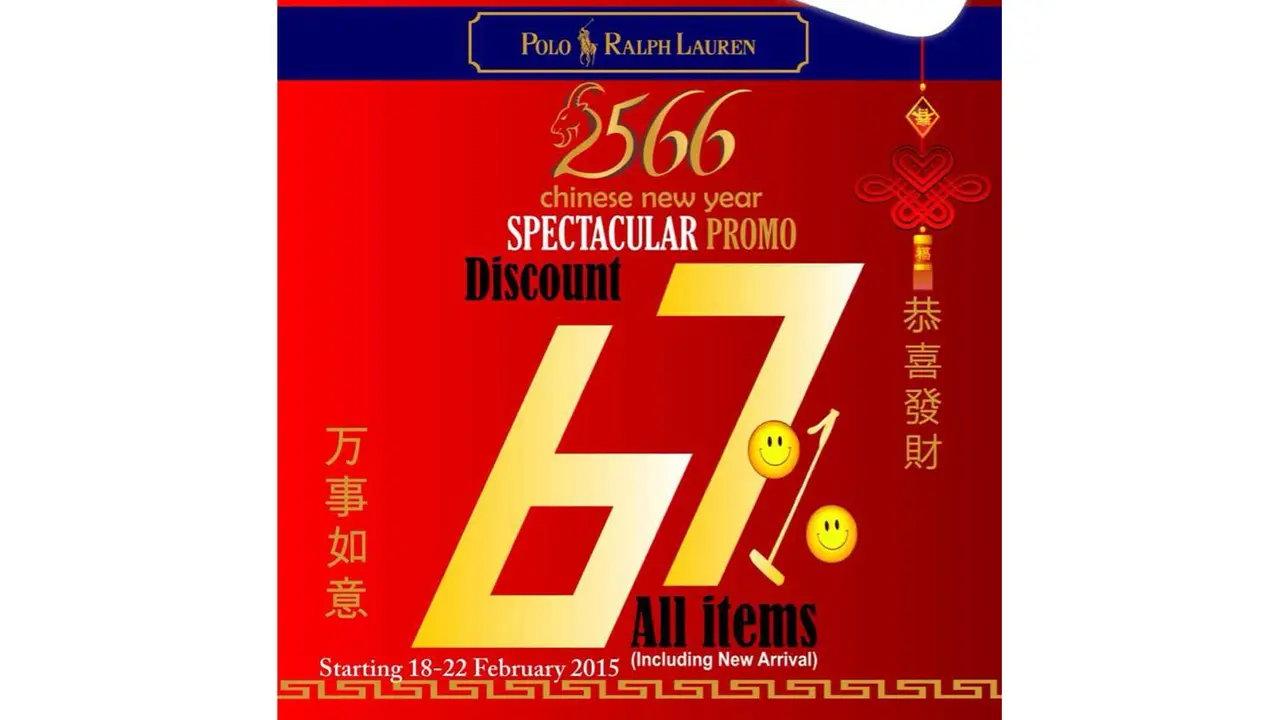 Polo Ralph Lauren Diskon 67 Persen, Harga Mulai Rp 50 Ribuan