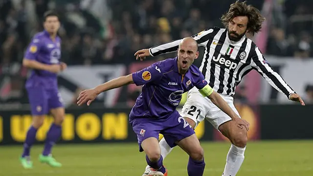 Highlight pertandingan Liga Europa antara Juventus melawan Fiorentina di Juventus Stadium (Torino)