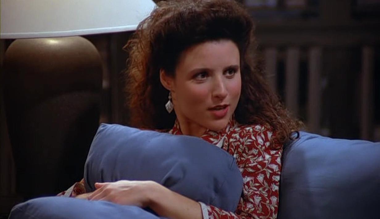 Julia Louis-Dreyfus hamil saat menjalani sitkom 90an berjudul Seinfeld. 