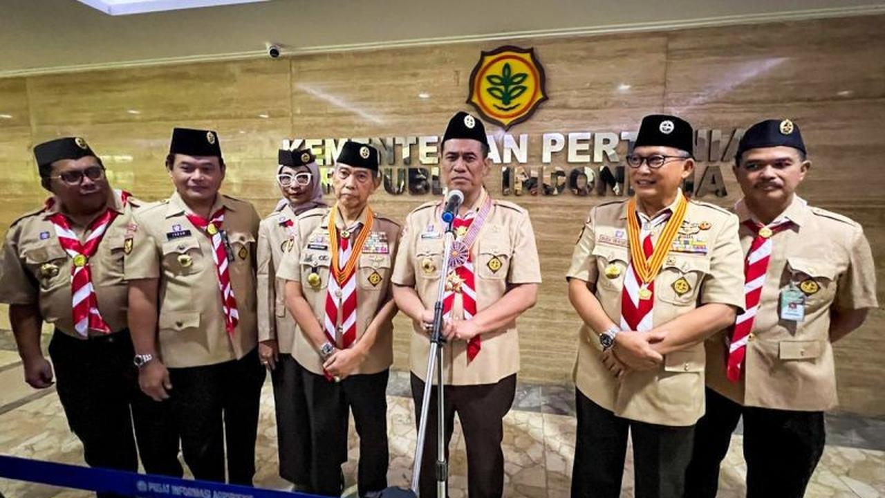 Mentan Ajak Pramuka Saka Taruna Bumi Wujudkan Swasembada Pangan, Targetkan 250 Juta Pohon Ditanam