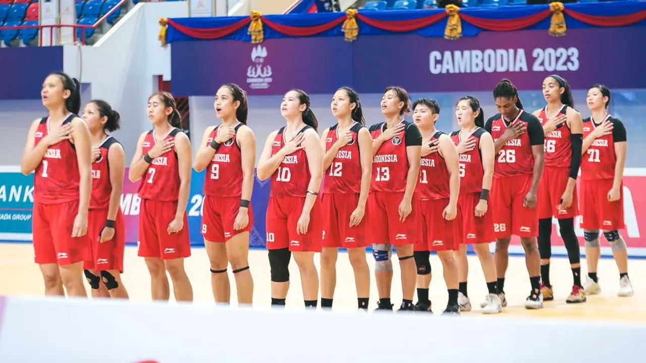 Timnas Bola Basket Putri Indonesia meraih medali emas SEA Games 2023.