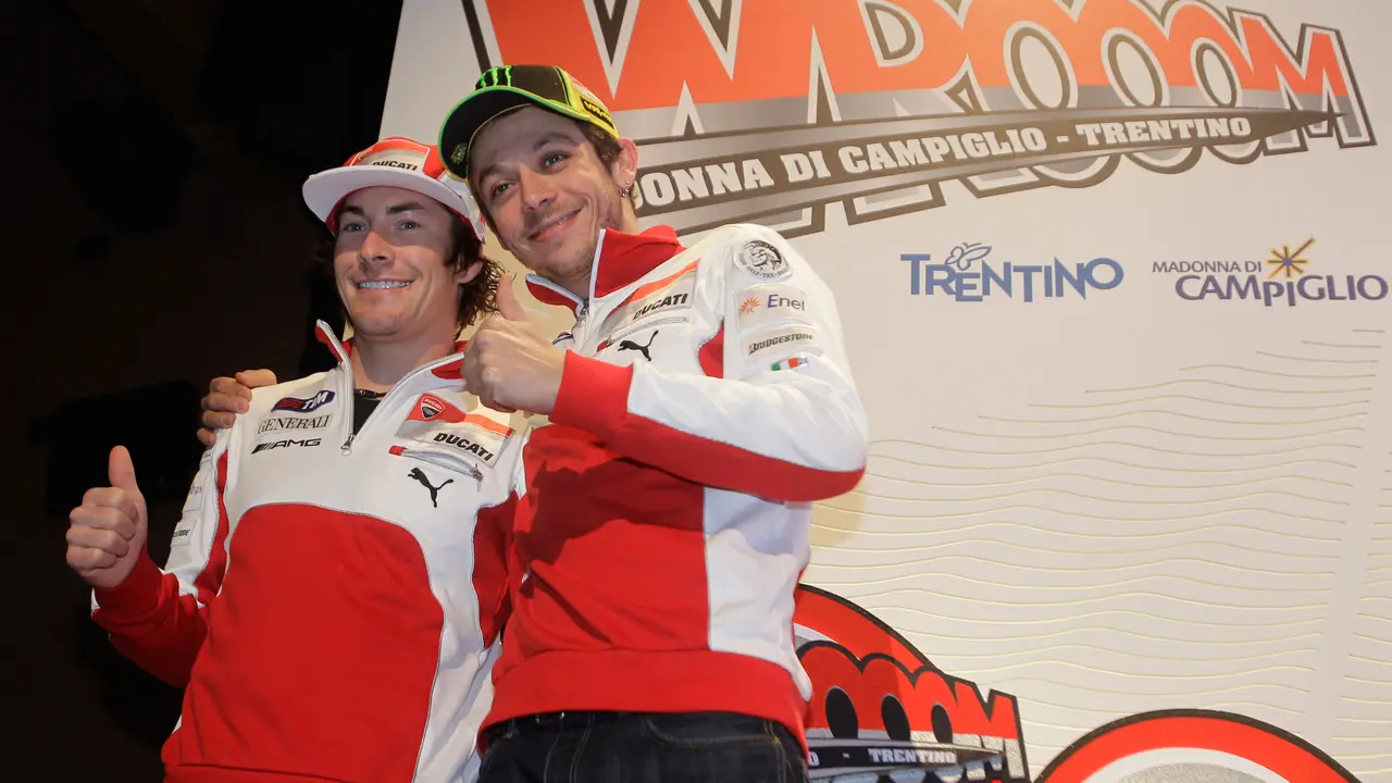 Valentino Rossi dan Nicky Hayden