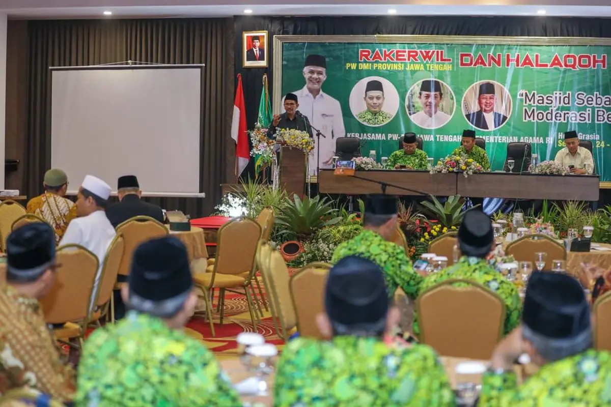 Sejumlah pengurus wilayah (PW) Dewan Masjid Indonesia (DMI) se-Jawa Bali menggelar pertemuan untuk membahas usulan Mukmatar bagi pengurus Pusat DMI (Istimewa)