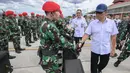 Bantuan tersebut senilai US$1 juta. (BAY ISMOYO/AFP)