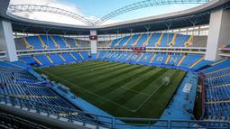 Suana Stadion Batakan sebelum laga leg kedua semifinal championship series BRI Liga 1 2023/2024 antara Borneo FC melawan Madura United, Minggu (19/05/2024). (Bola.com/Bagaskara Lazuardi)
