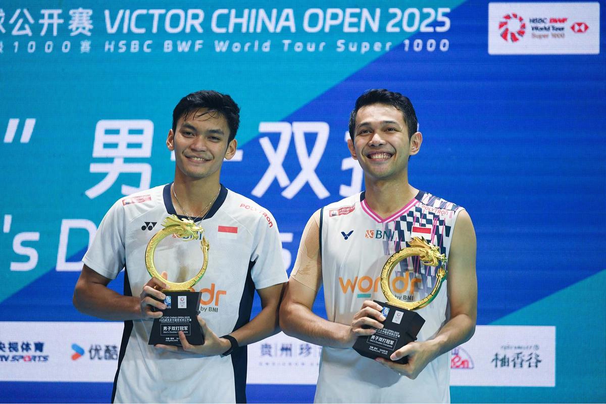 FOTO: Fajar/Fikri Persembahkan Satu-Satunya Gelar untuk Indonesia di China Open 2025