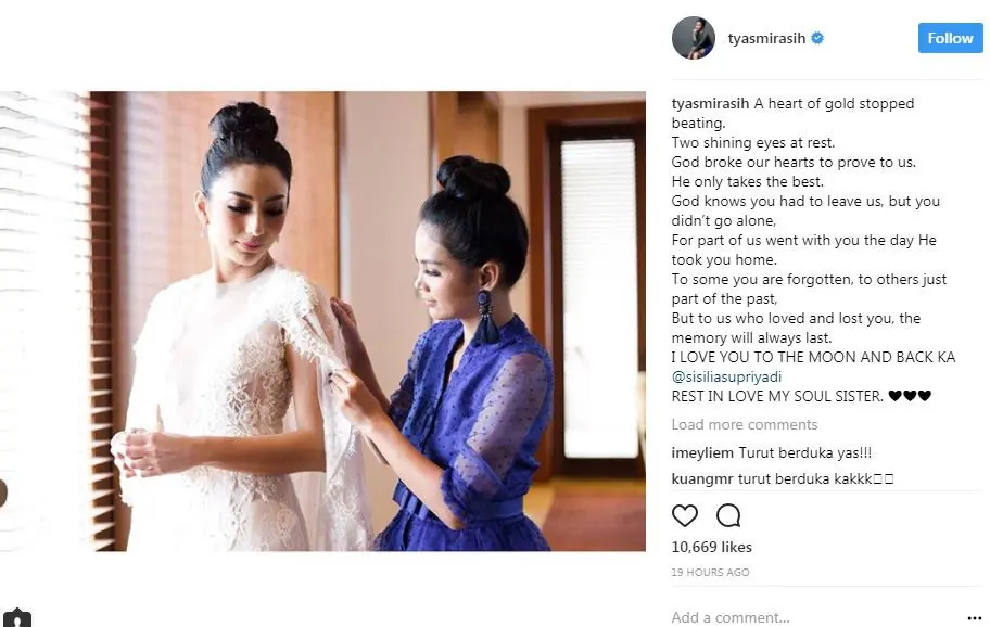 Tyas Mirasih (Instagram/@tyasmirasih)
