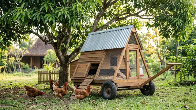 Ide Kandang Ayam yang Bisa Dibuat di Bawah Pohon/AI Generated