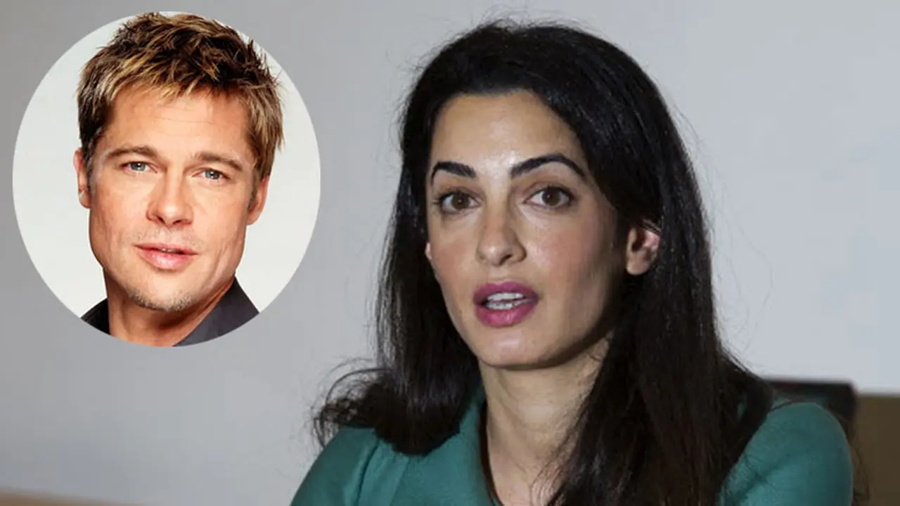 Amal Alamuddin dan Brad Pitt