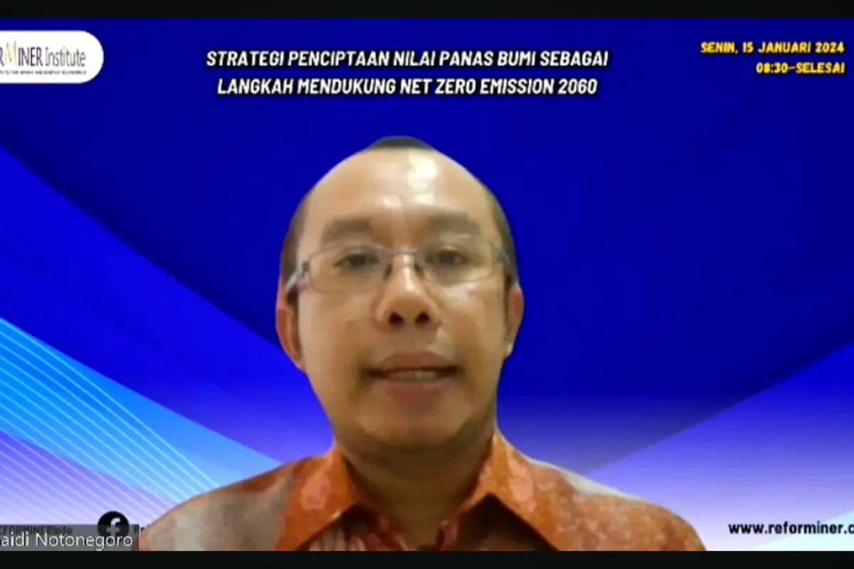 Reforminer Institute berharap isu terkait panas bumi bisa dibahas dalam debat perdana calon wakil presiden (cawapres) pada Minggu (21/1/2024).