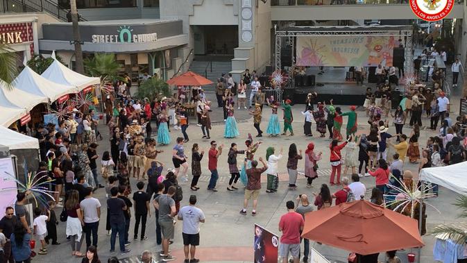Keragaman Budaya Indonesia Dipamerkan di Hollywood, Los Angeles, AS (Liputan6.com/KJRI Los Angeles).
