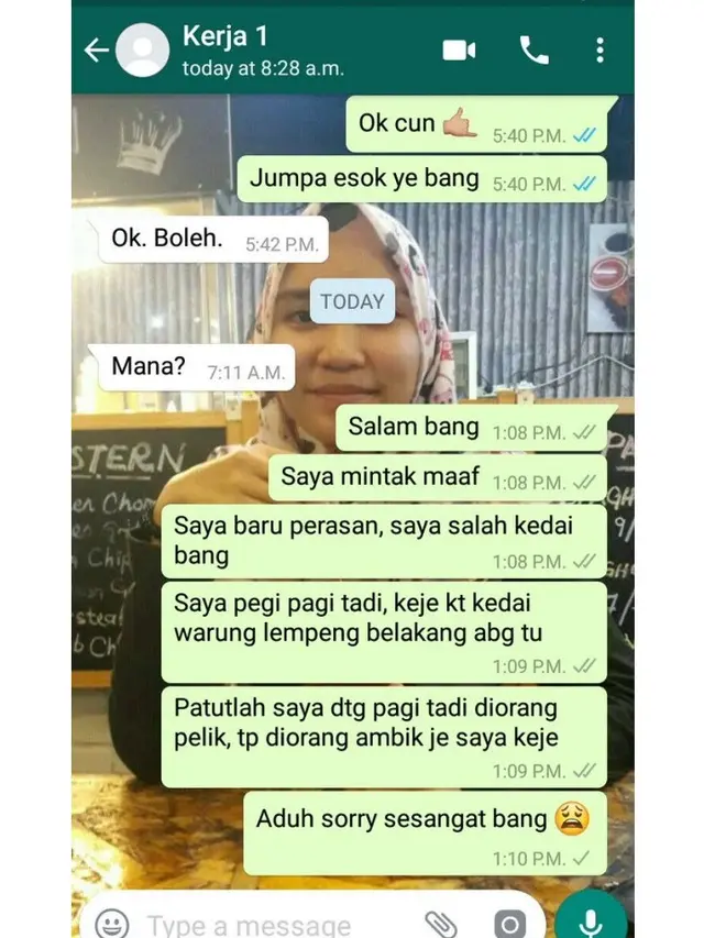 Pria salah tempat kerja
