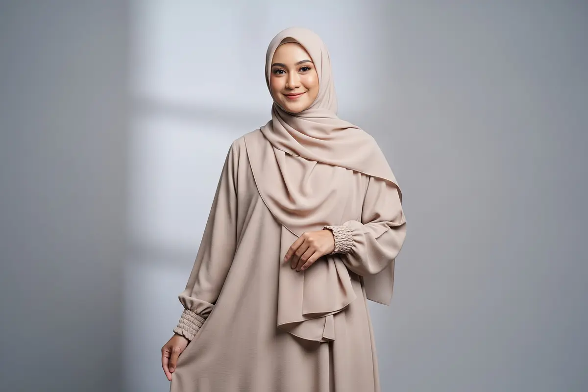 Model Abaya Minimalis Anti Gerah untuk Umroh