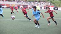 Clea Abelia menjadi salah satu pencetak gol ketika HydroPlus Strikers memenangkan pertandingan melawan JSSL FC 2 dengan skor akhir 4-0. (dok. Bakti Olahraga Djarum Foundation)