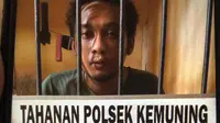 Semmy Ditya (20) nekat terjun dari lantai 2 gedung indekost di Palembang, karena tak mampu bayar jasa kencan online (Liputan6.com / Nefri Inge)