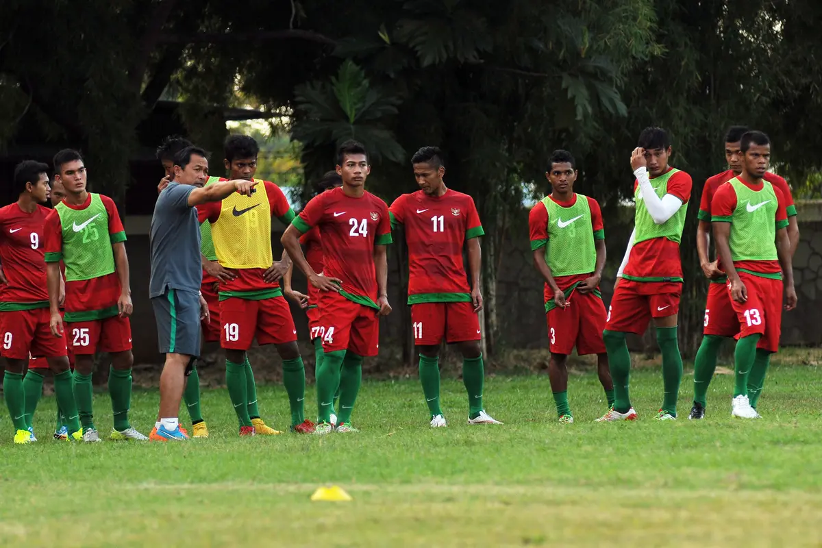 Latihan Timnas Indonesia U-23