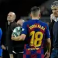 Pelatih Barcelona, Quique Setien. (AFP/Lluis Gene)