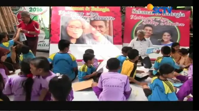 Sambut Pernikahan Putri Jokowi, Siswa SD Melukis Wajah Kahiyang