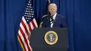 Biden mengutuk segala bentuk kekerasan di Amerika, dia menyebut pelaku penembakan sebagai seorang yang memiliki gangguan mental.  (AP Photo/Manuel Balce Ceneta)