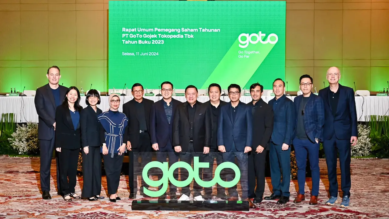 PT GoTo Gojek Tokopedia Tbk (GOTO) telah merampungkan Rapat Umum Pemegang Saham Tahunan (RUPST) dan Rapat Umum Pemegang Saham Luar Biasa (RUPSLB) pada hari ini, Selasa (11/6)