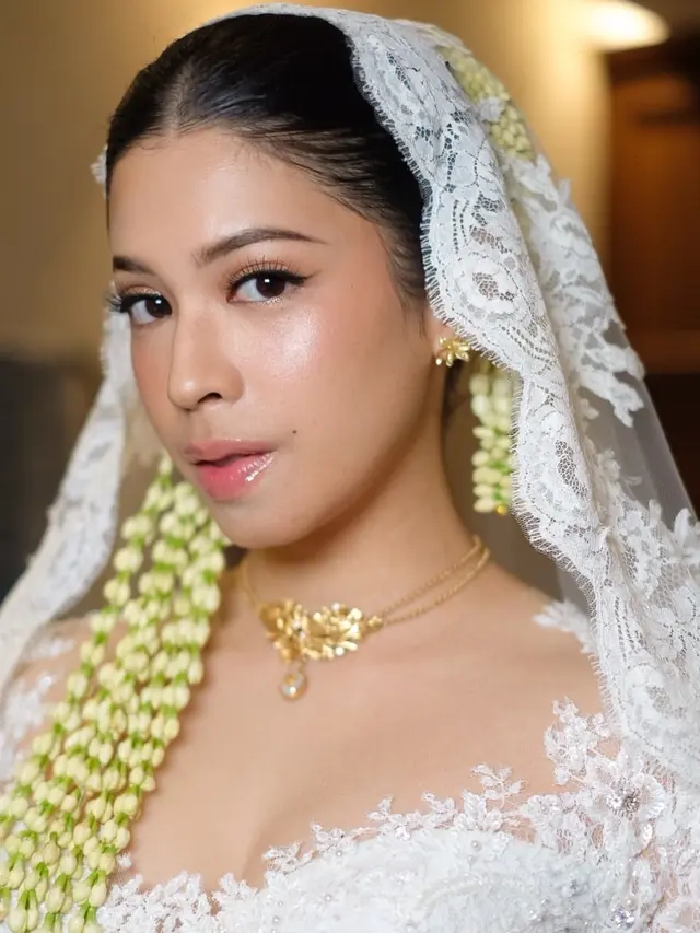 Makeup Narrel Amara saat akad nikah. [@_bymao_]