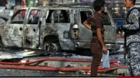 Ledakan bom di Baghdad. (CNN)
