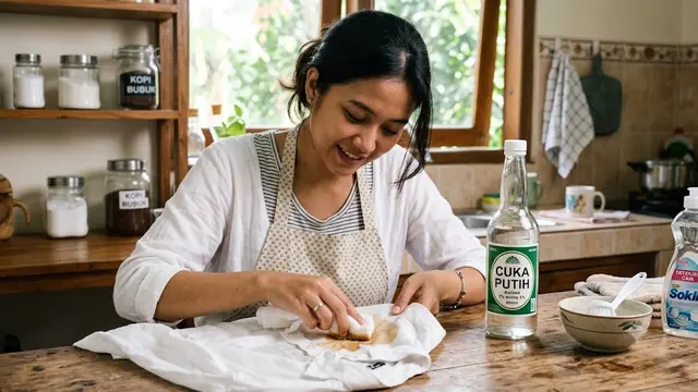 Trik Membersihkan Noda Kopi dan Teh di Pakaian Putih