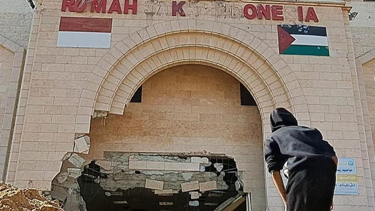 FOTO: Kondisi Terbaru RS Indonesia di Gaza Usai Diserang dan Dikepung Tank Israel: Hancur, Tak Bisa Dipakai Lagi