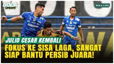 Julio Cesar siap kembali memperkuat Persib Bandung setelah pulih cedera. Ia fokus menghadapi sembilan laga sisa, dimulai dari lawan Padang, dan optimistis tim mampu bersaing meraih gelar musim ini.