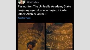 Tweet viral lafaz Allah di The Umbrella Academy 3 (istimewa)