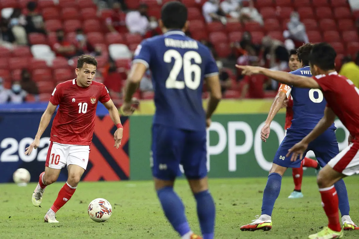 Foto: Kena Mental, Timnas Indonesia Langsung Tertekan dan Takluk 0-4 dari Thailand di Leg Pertama Final Piala AFF 2020