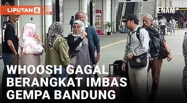 Imbas Gempa Bandung, Kereta Cepat Whoosh Gagal Berangkat