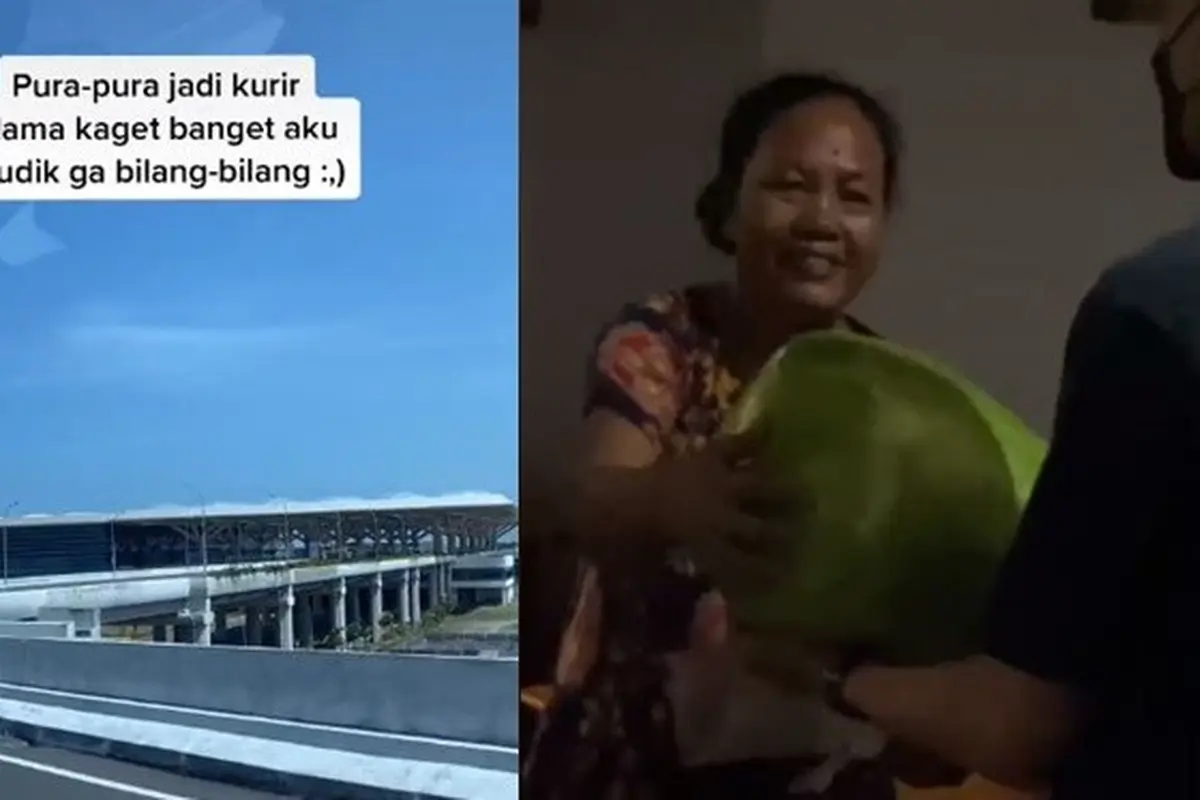 Tak Bilang Mudik, Pria Ini Nyamar Jadi Kurir untuk Bertemu Sang Ibu