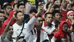 Menteri Pemuda dan Olahraga Imam Nahrawi saat memberi dukungan kepada Timnas Indonesia saat nonton bareng Final Piala AFF 2016 di Kemenpora, Jakarta, (17/12). Final tersebut mempertemukan Indonesia dengan Thailand. (Liputan6.com/Gempur M Surya)