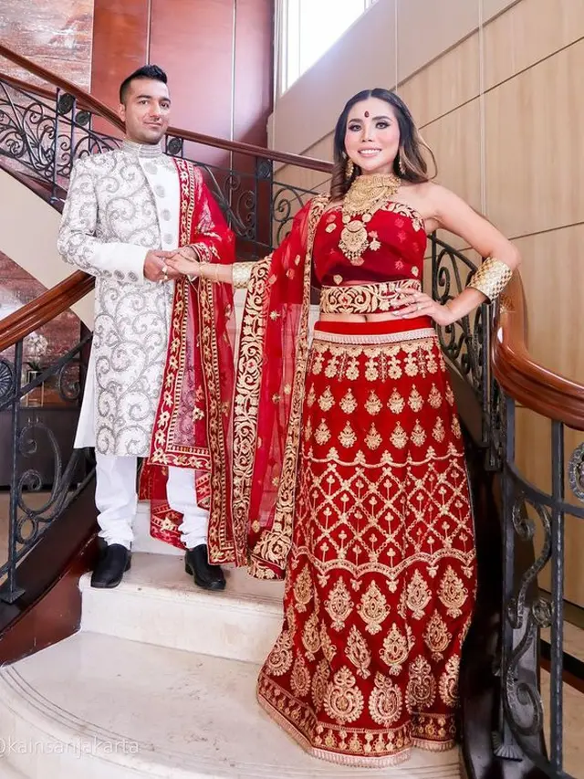 7 Pemotretan Prewedding Eva Belisima Mantan Istri Kiwil dengan Gaya India