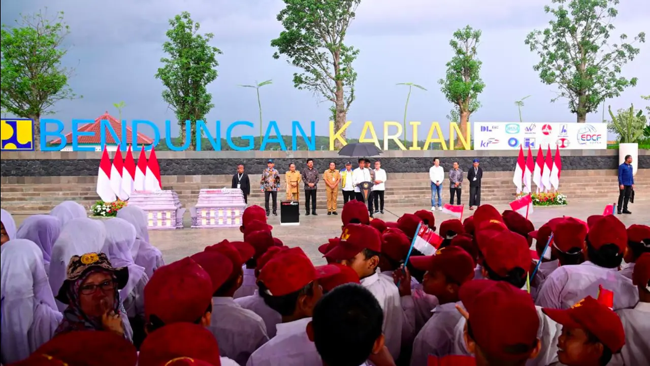 Presiden Jokowi Resmikan Bendungan Karian di Banten