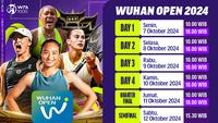 Jadwal dan live streaming WTA 1000 Wuhan Open 2024 hanya di Vidio. (sum. doc. vidio.com)